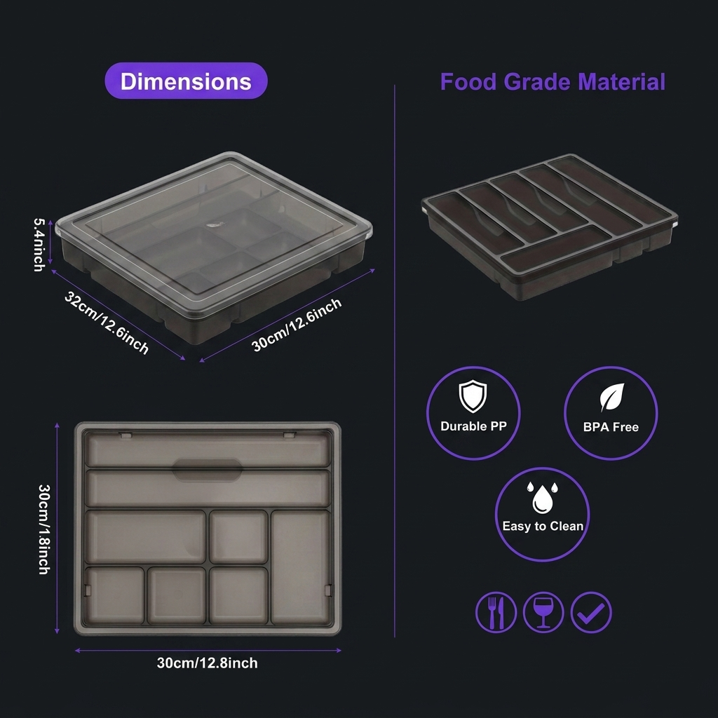 Modifique Silverware Organiser infographic