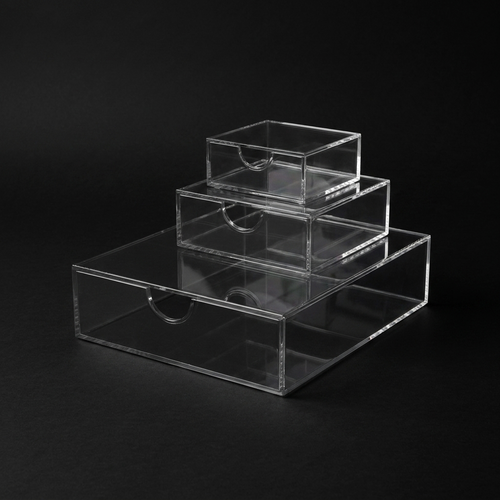 Modifique Acrylic Organiser — Clear Vanity & Desk Storage